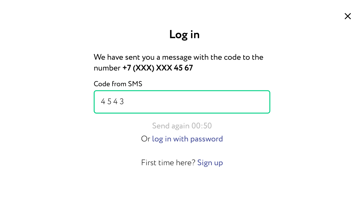Enter code step